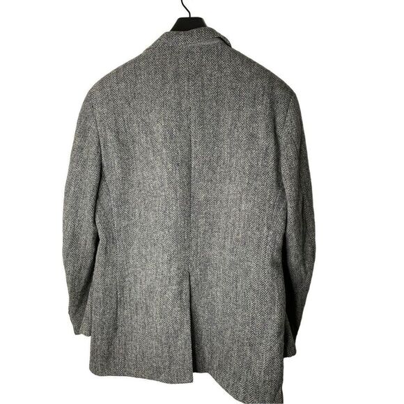 Harris Tweed Handwoven 100% pure scottish wool blazer men's size 44 large - Picture 2 of 6